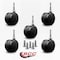 Service Caster 2-3/8'' Office Chair Caster Nylon Twin Wheel 5/16 Grip Neck Stem, 5PK SCC-UHGN02S60-NYS-5 - alternate 2